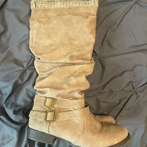 Women's Tan Slouch Boots